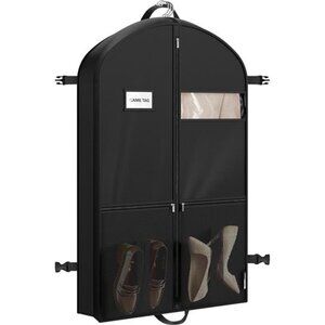 New 43'' Travel Garment Bag with Pockets for Suits, Dresses Coats, Heavy Duty